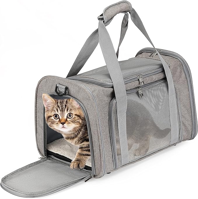 91liZmyHdsL._AC_SX679_ Travel Bag for Cats and Dogs, Lightweight and Durable - Image 1